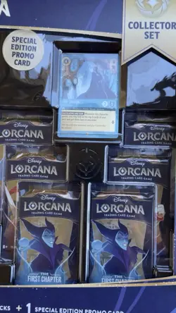 SEALED Disney Lorcana First Chapter Collector Set 6 Packs Portfolio Promo Costco 4050368981752 - Image 3