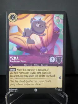 Yzma Transformed Kitten 59/204 Archazia's Island Disney Lorcana Nom Foil - Image 1