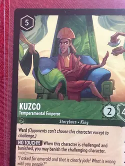 Disney Lorcana TCG Kuzco Tempermental Emperor 84/204 Rare Pull To Sleeve Mint - Image 3