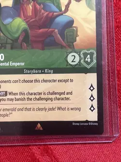 Disney Lorcana TCG Kuzco Tempermental Emperor 84/204 Rare Pull To Sleeve Mint - Image 5