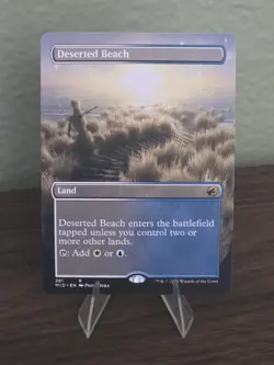 MTG Deserted Beach (Borderless) Innistrad: Midnight Hunt Regular - Image 1