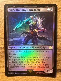 Magic MTG Final Fantasy Kain, Traitorous Dragoon #105 FIN *FOIL* Rare - Image 1