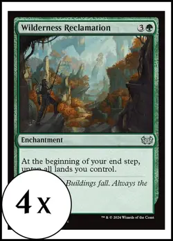 MTG - 4 x Wilderness Reclamation - Duskmourn Commander - Playset 4x x4 - Image 1