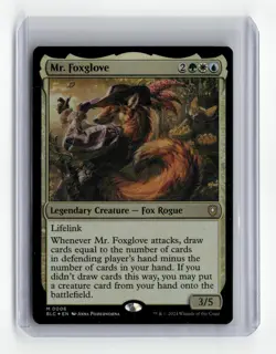 MTG - Mr. Foxglove - Foil - BLC 0006 - Bloomburrow - Magic the Gathering Mythic - Image 1