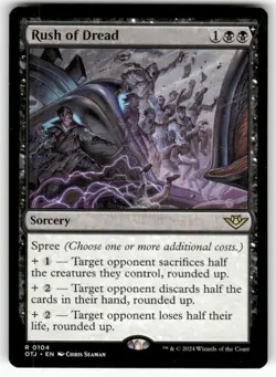 Rush of Dread 104 Rare Outlaws of Thunder Junction Magic: The Gathering NM - Image 1