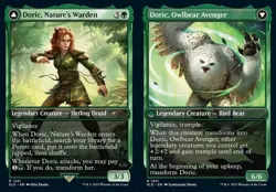 Doric, Nature's Warden // Doric, Owlbear Avenger - Foil SLD NM MTG - Image 1
