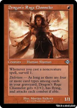 Dragon's Rage Channeler (Retro Frame) MTG Modern Horizons 2 Uncommon Foil NM ... - Image 1
