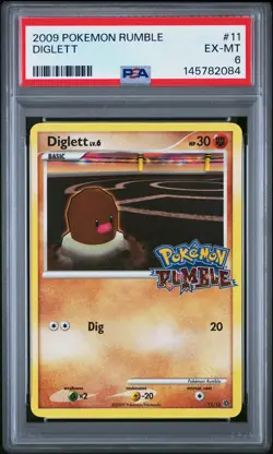 2009 POKEMON RUMBLE #11 DIGLETT PSA 6 - Image 1