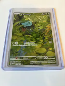 Pokemon Company Bulbasaur 166/165 Scarlet & Violet 151 Illustration Rare Holo - Image 1