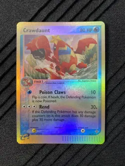 Pokemon EX Dragon Crawdaunt 13/97 Reverse Holo - Image 1