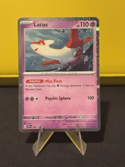 Pokemon TCG Latias SVP 139 Stellar Crown Black Star Promo Cosmic Holo Card - Image 1