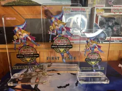 Yu-Gi-Oh! Dark Magician Girl OTS Trophies 1st 2nd and 3rd Place Set Lot - Image 1