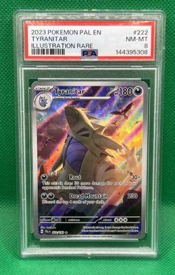 Pokemon TCG Tyranitar Illustration Rare 222/193 Paldea Evolved PSA 8 NM-MT 🔥 - Image 1