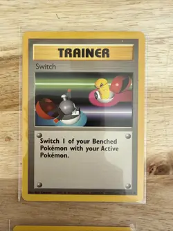 Pokemon TCG Base Set (Shadowless) #95/102 Switch LP+ - Image 2