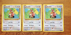 Farfetch'd 68/108 Rare Evolutions Pokemon Card x 3. Free UK Postage - Image 1