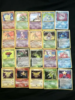 Holographic Pokemon TCG 55-Card Lot Ninetales Blastoise Venusaur Zapdos - Image 1