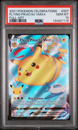 Flying Pikachu VMAX 007/025 FULL ART Pokemon Cards PSA 10 GEM MINT - Image 1