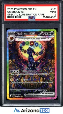 Pokemon 2025 Umbreon ex 161/131 SIR Prismatic Evolutions PSA 9 - Image 1