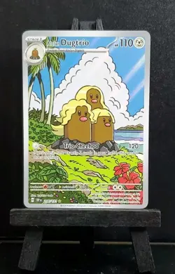 Pokemon Surging Sparks Alolan Dugtrio 208/191 Illustration Rare - Image 1
