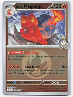 Pokemon TCG Ethan's Magcargo 024/217 Energy Reverse Holo Ascended Heroes NM - Image 1