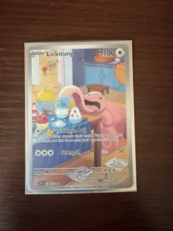 Pokemon TCG Lickitung Illustration Temporal Forces #180/162 Near Mint Condition - Image 1