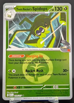 Pokemon Team Rocket's Spidops #019/217 English Ascended Heroes Reverse Holo - Image 1
