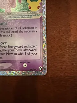 Mew ex Classic Collection Celebrations Pokemon: 88/92 Psychic Holo NM/M 25th - Image 4