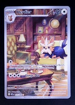 Herdier 155/086 Sv: White Flare Holo Pokemon TCG - NM - Image 1