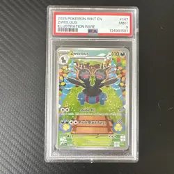 Pokemon TCG Zweilous Full Art White Flare Card 147/086 PSA 9 - Image 1
