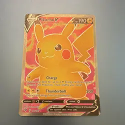 Pokemon Pikachu V 170/185 Vivid Voltage Ultra Rare Full Art Holo Card - Image 1