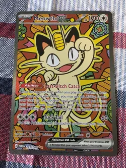 Meowth ex 121/088 ENGLISH Special Illustration Rare Perfect Order SIR Pokemon NM - Image 1