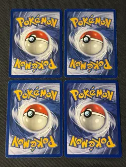 4 x Raticate 40/102 Pokemon Base Set Unlimited (LP-MP) - Image 2