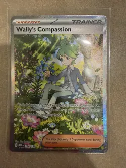 Pokemon TCG Wally's Compassion 186/132 Special Illustration Rare Mega Evolution - Image 1