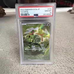2023 POKEMON JAPANESE SV2A-POKEMON 151 ART RARE #172 CATERPIE PSA 10 - Image 1