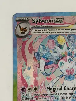 Sylveon ex 2025 Pokemon Scarlet Violet Prismatic Evolutions #156 SIR - Image 3