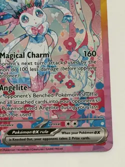 Sylveon ex 2025 Pokemon Scarlet Violet Prismatic Evolutions #156 SIR - Image 5