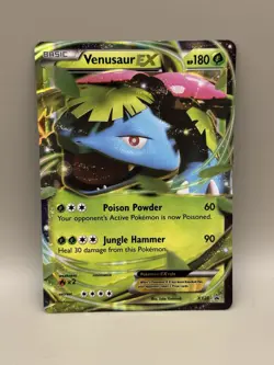 Pokemon Card Venusaur EX XY28 Black Star Promo Half Art Rare NM - Image 1