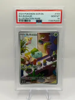 POKEMON BULBASAUR STELLAR CROWN 143 PSA 10 GEM MINT INVEST IR - Image 1