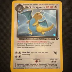 Pokemon Dark Dragonite TCG Team Rocket Unlimited Holo Card 5/82 - Image 1
