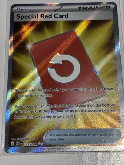 Full Art Special Red Card English Pokemon 113/086 - Image 1
