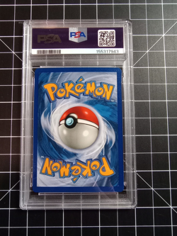 1999 Pokemon German Hitmonchan Nockchan Holo Base Set #7 1st Edition PSA 8 - Image 2