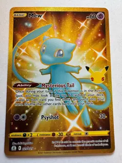 Pokemon Mew TCG Card 025/025 25th Anniversary Celebrations - Image 1