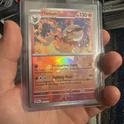 013/131 Flareon : (Master Ball Holo) Card : Pokemon TCG Prismatic Evolutions - Image 1