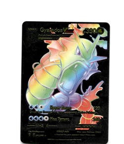 Custom Metallic Black Gyarados Card Gyarados V Card READ DESCRIPTION BELOW - Image 1