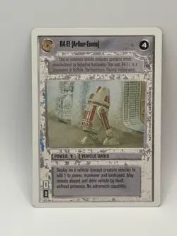 STAR WARS CCG🏆1995 Decipher Inc "R4-E1 (ARFOUR-EEONE)" Trading Card🏆 - Image 1