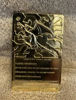 1999 Pokemon Gold Plated Charizard And Mewtwo Card - Image 3