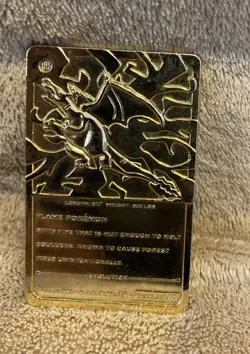 1999 Pokemon Gold Plated Charizard And Mewtwo Card - Image 4
