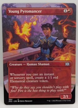 MTG Young Pyromancer (Borderless) Double Masters 2022 Regular Uncommon NM - Image 1