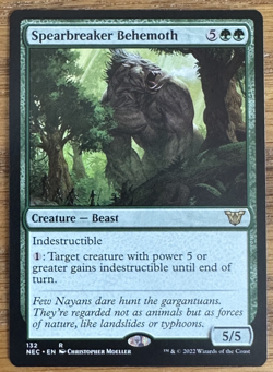 MTG Kamigawa Neon Dynasty Commander, Spearbreaker Behemoth - Image 1