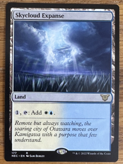 MTG Kamigawa Neon Dynasty Commander, Skycloud Expanse - Image 1